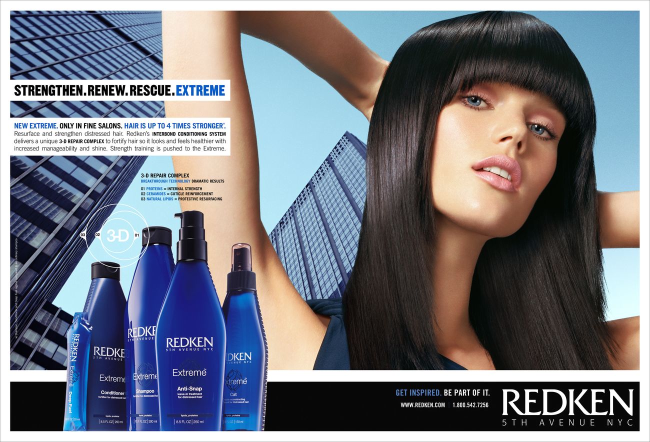 Redken Extreme hair care ad