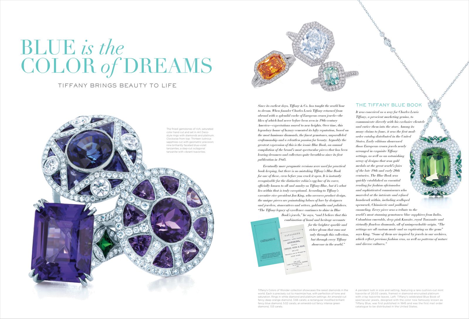 Tiffany Blue Book catalog spread