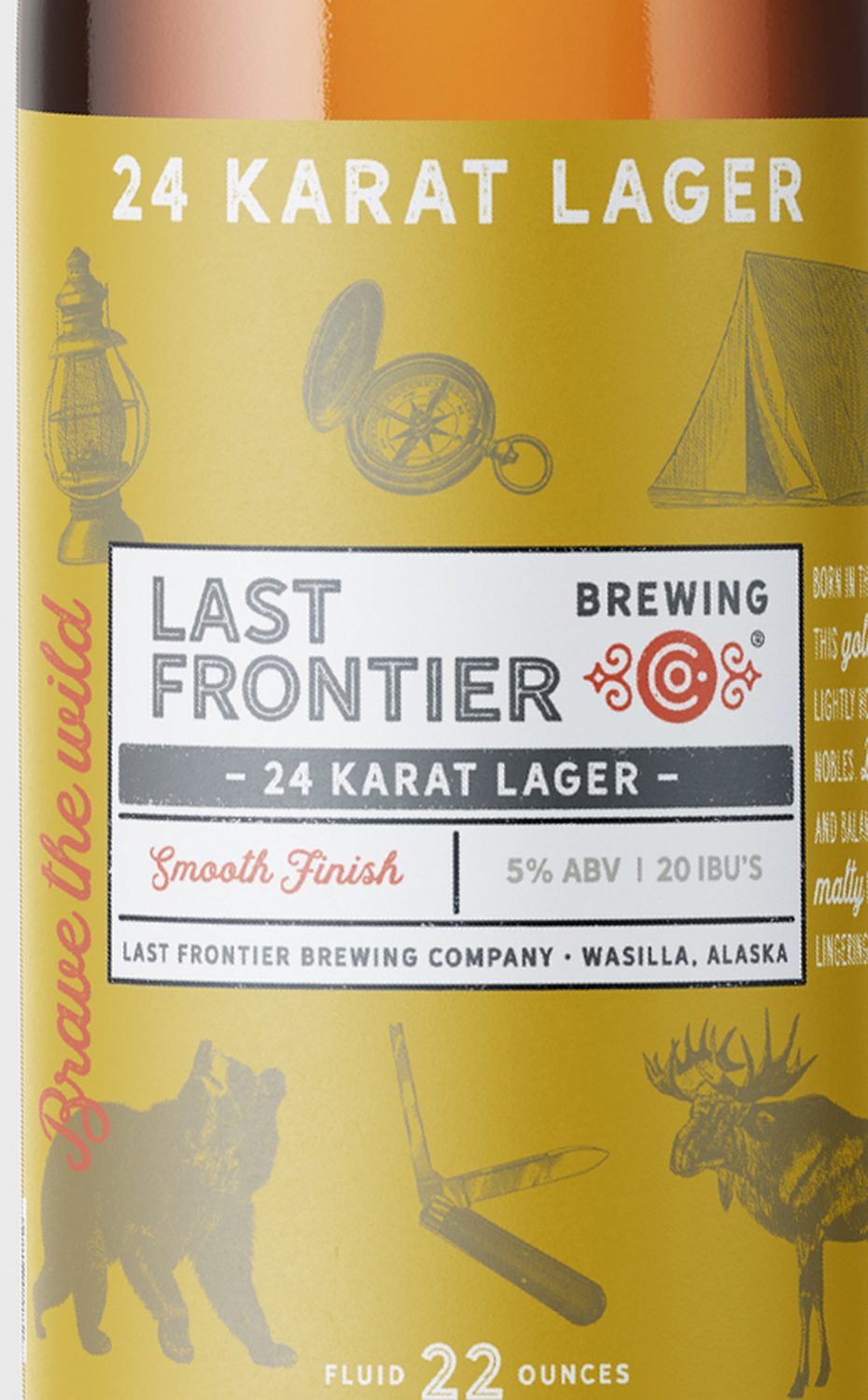 24 Karat Lager label