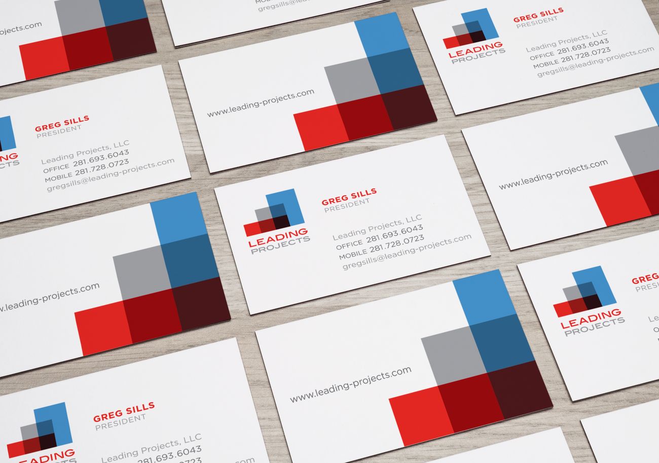 Leading Projects business cards