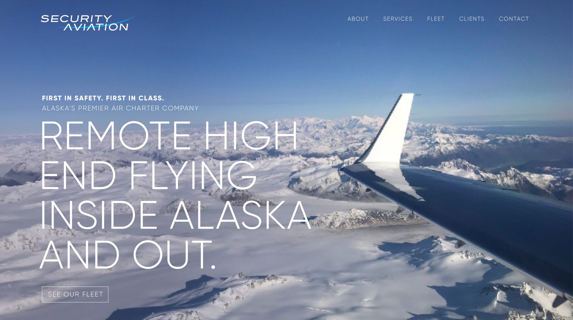 Security Aviation homepage: Remote high end flying inside Alaska and out