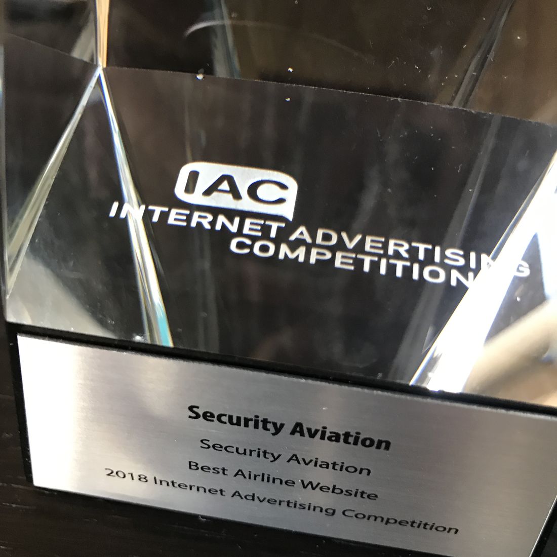 IAC Best Airline Website award